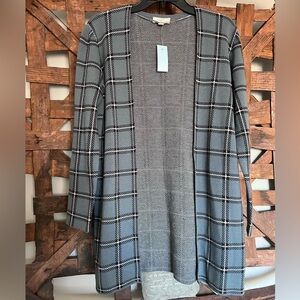 LOFT Blue Plaid Women's Cardigan